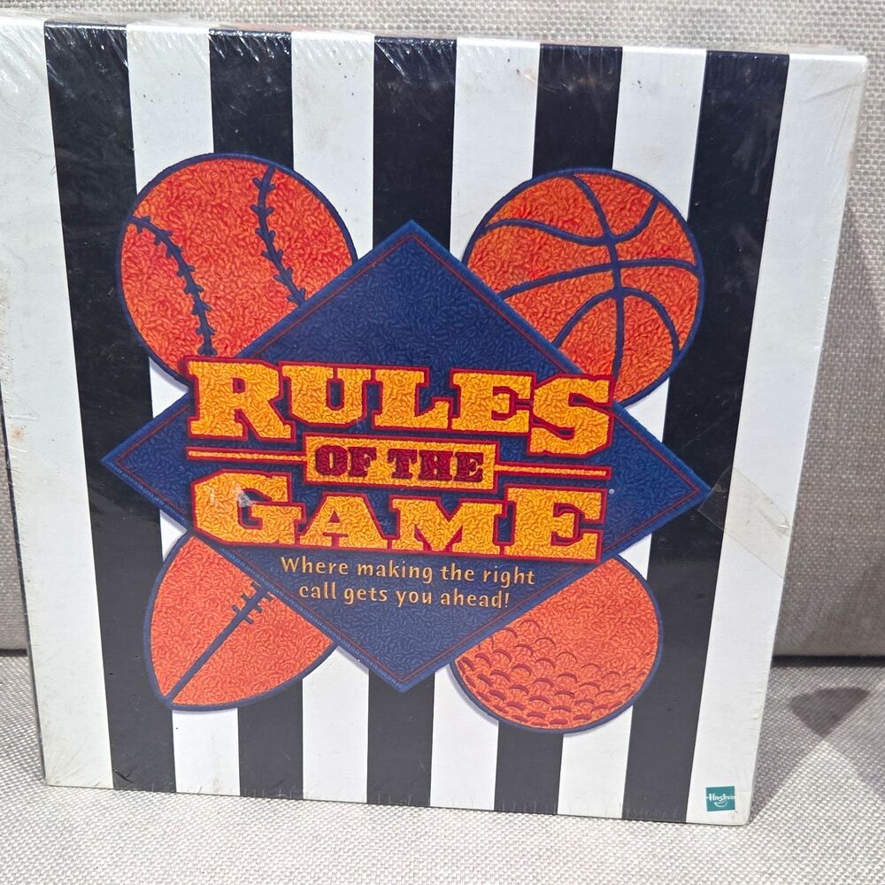 Hasbro Rules of the Game Trivia Sports Board Game Vintage Sealed 2000